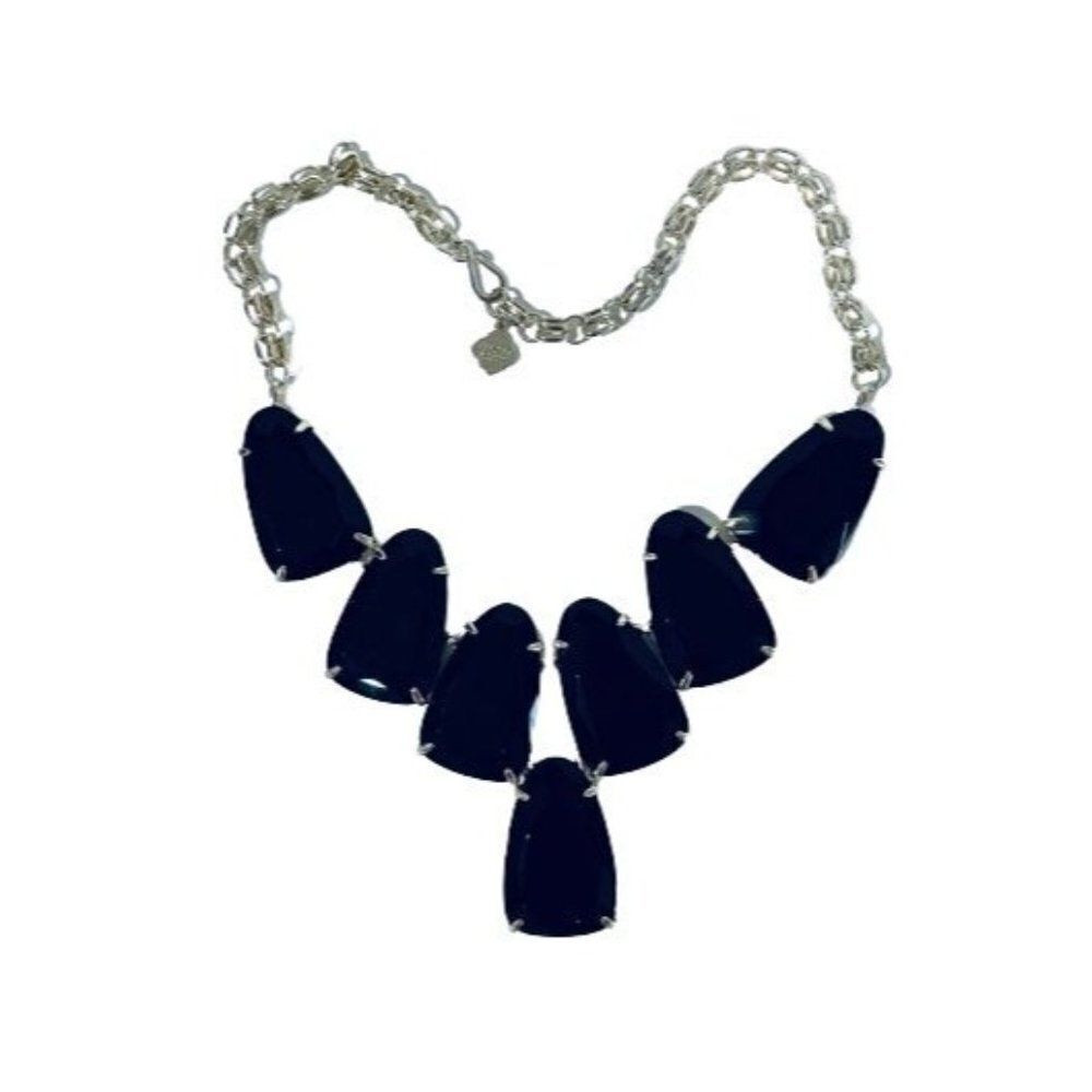 Like New Kendra Scott Black Harlow Necklace